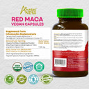 Amazon Andes Red Maca Root Capsules - Female Health Supplement - Natural Energizer - Usda Nop Certified - Genitalized, Non Gmo & Gluten Free - 100 Vegan Pills (1500Mg Per Serving) - Made In Peru