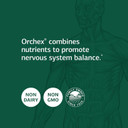 Standard Process Orchex - Whole Food Nervous System Supplements, Cholesterol, Mental Clarity And Emotional Support With Soy Protein, Ascorbic Acid, Calcium Lactate, Wheat Germ, And More - 90 Capsules