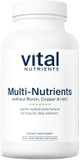 Vital Nutrients Multi-Nutrients 5 Ultra Antioxidant Formula | Boron, Copper, And Iron Free | Vegetarian Daily Multivitamin And Mineral | Gluten, Dairy, Soy Free | Non-Gmo | 120 Capsules