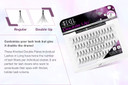 Ardell False Eyelashes Double Up Individuals Knotted Long Black 4 Pack