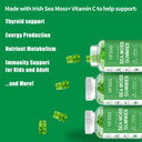 Sea Moss Gummies, 3000Mg Irish Seamoss Gummies Vegan For Adults & Kids With Organic Bladderwrack, Burdock Root And Apple Cider Vinegar Supplement 60 Gummies Pack Of 1