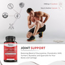 Pure By Nature Joint Support, Glucosamine With Chondroitin Turmeric Msm Boswellia Supplement, 270 Capsules