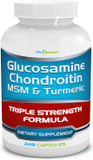 Glucosamine Chondroitin, Msm & Turmeric Dietary Supplement - 248 Capsules