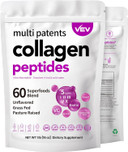Vev Multi Collagen Peptides Powder, 1 Lb  Type I, Ii, Iii, V, X, Hydrolyzed Collagen, Biotin, Hyaluronic Acid, Vitamin C, Supports Skin & Joints, Unflavored, Easy To Dissolve (Packaging May Vary)