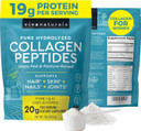Viva Naturals Collagen Peptides Powder, Hydrolyzed Collagen For Women Type I And Iii  Bovine Grass Fed Collagen Supplements For Joint Health, Hair, Skin And Nails  1 Lb Collagen Powder Unflavored