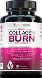 Multi Collagen Burn: Multi-Type Hydrolyzed Protein Peptides With Hyaluronic Acid, Vitamin C, Sod B Dimpless, Types I, Ii, Iii, V And X, Caffeine-Free (Unflavored Capsules)