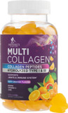 Collagen Gummies With 2500Mcg Biotin, Vitamin C & Zinc - Hydrolyzed Type 1 & 3 Multi Collagen Peptides Supplement - Support For Hair, Skin, Nails & Joints, For Women & Men, Orange Flavored - 120 Count
