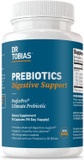 Dr. Tobias Prebiotics Digestive Support, Advanced Prebiotic Supplement For Gut Health, Immune Function & Boost For Probiotics For Women & Men, Vegan, Non-Gmo, 90 Capsules, 90 Servings