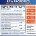 Organic Raw Probiotics 100 Billion Cfu, Dr Formulated For Women And Men, Complete Adult Supplement With Prebiotics And Digestive Enzymes; 30 Capsules, Shelf Stable Organic Raw Probiotics 100 Billion Cfu, Dr Formulated For Women And Men, Complete Adult Supplement With Prebiotics And Digestive Enzymes; 30 Capsules, Shelf Stable