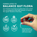 Probiotic Gummies For Digestive Support And Gut Health - 1 Billion Cfu Bacillus Coagulans - 60 Count - Shelf Stable, Non-Gmo, Gluten-Free, And Vegetarian - 2 Month Supply, Mixed Berry Flavor