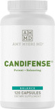 Amy Myers Md Candifense Candida Cleanse - Anti Overgrowth And Yeast Supplement - Herb Free Plant Based Enzymes - Supports Digestion & Gut Health - Amylase, Cellulase, Xylanase, Invertase - 120 Caps