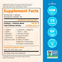 60 Billion Probiotics For Women And Men 19 Strains 5 Organic Prebiotics For Gut Digestive & Immune Health, Supports Diarrhea Gas Bloating, Vegan Probiotic Supplement Formula?60 Caps