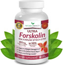 Nsp Certified Forskolin For Weight Management Maximum Strength | Coleus Forskohlii Root Extract Powder, 40% Standardized Ultra Lean Supplement For Men & Women, Energy Boost Complex - 60 Capsules