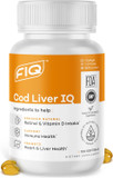 Fiq - Cod Liver Iq - Cod Liver Oil Softgels - Natural Source Of Vitamins A & D And Omega-3 Fatty Acids - Heart, Liver & Immune Health - 100 Softgels