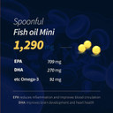 Spoonful Mini Omega 3 Fish Oil, Ifos Certified, 1290 Mg Per Serving, 120 Softgels Pearls, Small Size Easy To Swallow Capsules For Women And Seniors, Made In Usa