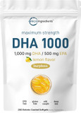 Cod Liver Oil 2,000Mg Per Serving, 360 Softgels | Lemon Flavored  Burpless  Wild Caught  Arctic Deep Sea Fish | High In Omega 3, Epa, Dha, Vitamins A, & D3 | Heart, Brain, & Immune Supplement
