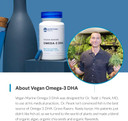 Omega 3 Algae Dha Vegan - Omega 3 Dha Supplement, Plant-Based Omega-3 Blend Of Organic Algae, Organic Chia, And Organic Flax Seed Third Party Tested, Doctor'S Choice,1 Month Supply, 30 Capsules