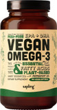 Vegan Omega 3 Supplement - Plant Based Dha & Epa Fatty Acids - Carrageenan Free, Alternative To Fish Oil, Supports Heart, Brain, Joint Health - Sustainably Sourced Algae, Fish Oil Free - 180 Softgels