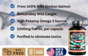Wild Alaskan Salmon Fish Oil Omega 3 Supplement By Kwee-Jack Fish Co. | 120 Softgels 1000Mg Salmon Oil | Anti-Inflammation Brain Heart Joint Health