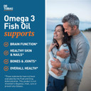 Dr. Tobias Omega 3 Fish Oil, 2000Mg Triple Strength With 800Mg Epa 600Mg Dha Per Serving, Fish Oil Omega 3 Supplements For Heart, Brain & Immune Support, 60 Softgels, 30 Servings