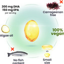 Dr. Moritz Vegan Omega 3 Dha & Epa Supplement - Algae Omega-3 Fatty Acids 1000Mg - Fish Oil Alternative For Heart, Brain, Joint, Immune System Support 30 Count(Pack 1)