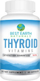 Best Earth Naturals Thyroid Support Supplement For Women And Men - 60 Capsules