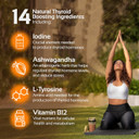 Cognitune Thyroid Support Complex Supplement - Thyroid Support For Women And Men - Boost Energy, Focus, Metabolism - Iodine Supplement With B12, Selenium, Zinc, Copper, Ashwagandha, L-Tyrosine & More