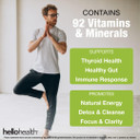Organic Irish Sea Moss Capsules: Wildcrafted Sea Moss, Burdock Root & Bladderwrack Prebiotic Super Food For Immune Support, Thyroid Support, Natural Energy, -120 Caps