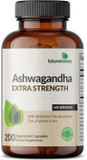 Futurebiotics Ashwagandha Extra Strength Stress & Mood Support With Bioperine - Non Gmo Formula, 200 Vegetarian Capsules