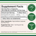 Ashwagandha Capsules, 120 Count (500Mg Extract 20:1 Potency, Equivalent To 10,000Mg Powder) Adaptogen Stress Relief By Double Wood