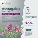 Astragalus Capsules 5,000 Mg - 250 Capsules, 8+ Month Supply - Superior Strength Astragalus Root Extract 20:1 - Non Gmo, Vegetarian & Vegan Friendly - Supports The Immune System & Cardiovascular