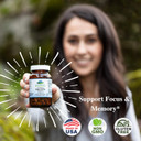 Pure Mountain Botanicals Bacopa Monnieri Capsules - Vegan Caps With Organic Bacopa & Standardized Bacopa Extract Supplement