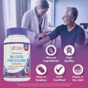 Blood Pressure Supplements - Advanced Blood Pressure Supplement Complex - Hawthorn Berry, Hibiscus, Garlic, Forskolin - 14 Vitamins & Herbs, 30 Day Supply In Veggie Capsules