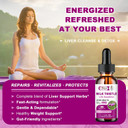 Liver Health Support Liquid, 1000Mg Milk Thistle 80% Silymarin Extract & 250Mg Dandelion Root Extract, Liver Cleanse Detox & Repair Fatty Liver Formula, Vegan, Non-Gmo And All-Natural