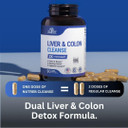 Liver Detox & Colon Cleanse - 2X Stronger - Liver Cleanse Detox & Repair - Colon Cleanser & Detox - Premium Milk Thistle Supplement - Men & Women - Vegan 90 Capsules