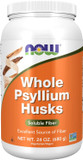 Now Foods Supplements, Whole Psyllium Husks, Non-Gmo Project Verified, Soluble Fiber, 24-Ounce