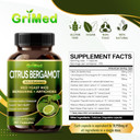 Citrus Bergamot 50:1 Extract 20,400Mg With Red Yeast Rice, Garlic, Artichoke For Healthy Cholesterol, Heart Health - Made In The Usa (150 Count (Pack Of 1))