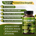 Citrus Bergamot 50:1 Extract 20,400Mg With Red Yeast Rice, Garlic, Artichoke For Healthy Cholesterol, Heart Health - Made In The Usa (150 Count (Pack Of 1))