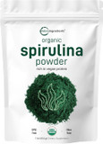 Micro Ingredients Organic Spirulina Powder 1Lb & Organic Barley Grass Powder 16Oz Bundle 2 Pack | Raw Superfoods | Rich In Vegan Protein, Fibers, Minerals, & Vitamins