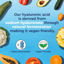 Vitalitown Hyaluronic Acid Supplements 250 Mg, Plus 25 Mg Vitamin C, Naturally Derived & High Bioavailability, Skin Hydration & Joint Lubrication, 90 Vegan Capsules, 3 Month Supply