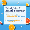 Vitalitown Hyaluronic Acid Supplements 250 Mg, Plus 25 Mg Vitamin C, Naturally Derived & High Bioavailability, Skin Hydration & Joint Lubrication, 90 Vegan Capsules, 3 Month Supply