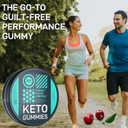 Mct Oil Keto Gummies Collagen Metabolism Booster - Pre Workout Gummy Energy Chews Keto Candy - Physical And Mental Energy, Low Carb, Low Calorie - 60 Cherry Collagen Gummies For Women And Men