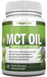 Mct Oil - 3000Mg Per Serving - 180 Softgels - Made From 100% Organic Coconuts - Non Gmo, Cold Pressed, Paleo Friendly Capsules - Great For Focus & Gut Health