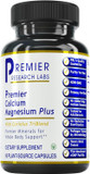 Premier Research Labs Calcium Magnesium Plus - Calcium Magnesium Supplement, Calcium Supplement For Bone Health, With Mushroom Complex - Reishi & Lions Mane - 90 Vegetarian Capsules