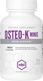 Nbi Osteo-K Bone Support - Mini | Vitamin D & K Complex With Calcium Citrate Supplement | 45Mg Vitamin K2 (Mk4) For Strong Bone Health & Function | 120Ct Veggie Capsules Nbi Osteo-K Bone Support - Mini | Vitamin D & K Complex With Calcium Citrate Supplement | 45Mg Vitamin K2 (Mk4) For Strong Bone Health & Function | 120Ct Veggie Capsules