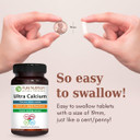 Pure Nutrition Ultra Calcium Citrate 1000Mg Highly Absorbable Calcium Supplement With Calcium Citrate Malate, Vitamin D, Zinc And Magnesium - 1 Tablet Daily (90 Veg Tabs) Non-Gmo | Gluten-Free