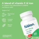 Bariatric Fusion Iron Supplement For Women Quick Melt | Sugar Free Dissolvable Chewable Iron Tablets | Ferrous Fumarate 18 Mg Iron With Vitamin C | Melon Berry | Gluten, Dairy And Soy Free | 90 Count