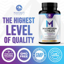 Magnesium Citrate Extra Strength 1000 Mg - High Absorption Magnesium Supplement For Muscle, Bone, Nerve & Heart Health Support, Magnesio Vitamin Pills, Non-Gmo, Nature'S Premium Formula - 240 Capsules