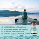 Magnesium Ashwagandha | Calming Magnesium Supplement For Adults | Relax, Rest, Calm Mood & Sleep Support | Mag Citrate & Oxide 400 Mg + Ashwagandha 500 Mg | Muscle Health & Stress Relief | 120 Ct