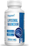 Liposomal Magnesium L-Threonate 2000Mg-High Absorption-Magnesium Threonate Supplements With Vitamin D3 & K2 For Women,Men,60 Magnesium L Threonate Capsules For Brain,Memory,Cognition,Bone,Muscle